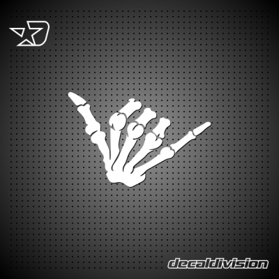 Skeleton Shaka Sticker